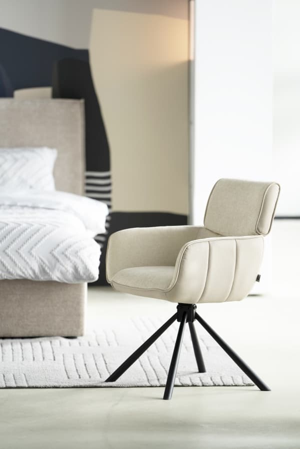 Modern Ryker-stol beige