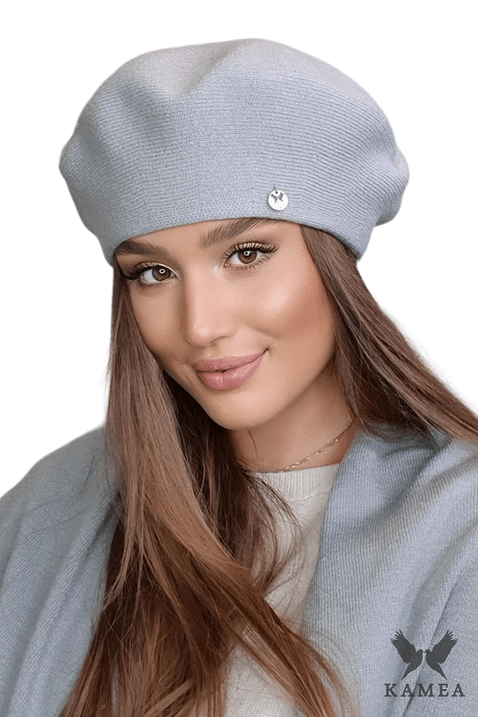 AFRAH ensfarvet damebaret, grå