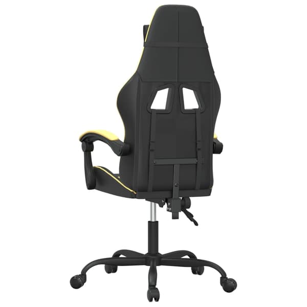 vidaXL gamingstol, sort og guld, kunstlæder