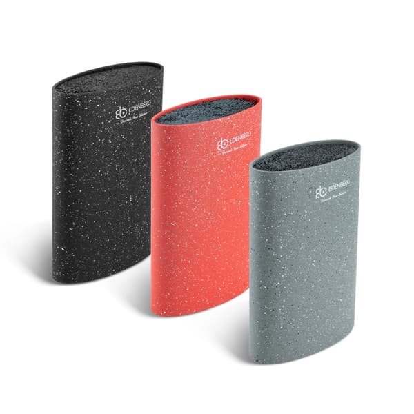 Edenberg Oval Knivstativ 22 cm - Rød, Sort, Grå og Hvid