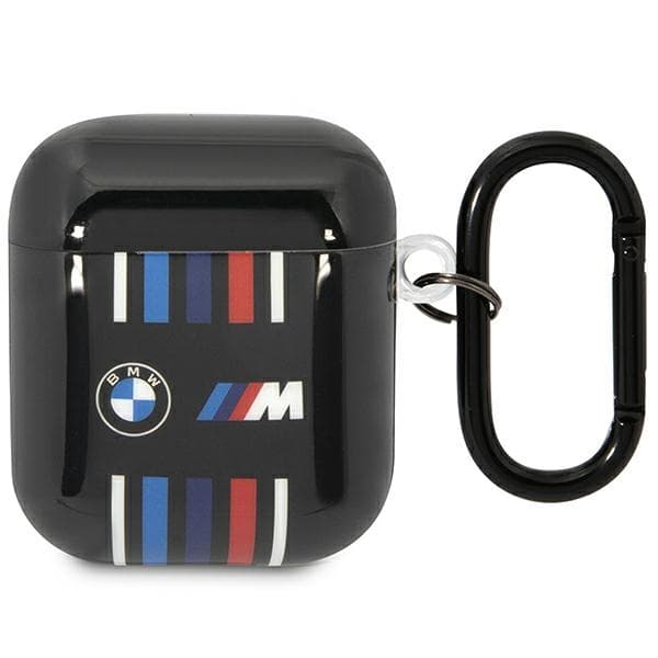 BMW BMA222SWTK AirPods 1/2 coversort/sort flere farvede linjer