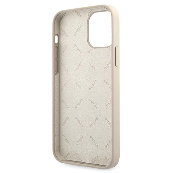 Guess Silikone Vintage Etui til iPhone 12 mini, Grå Pink