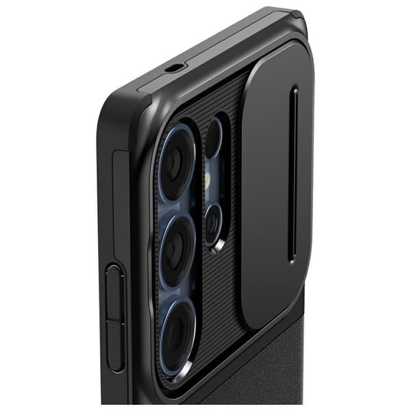Spigen Optik Armor-cover til Galaxy S25 Ultra, sort