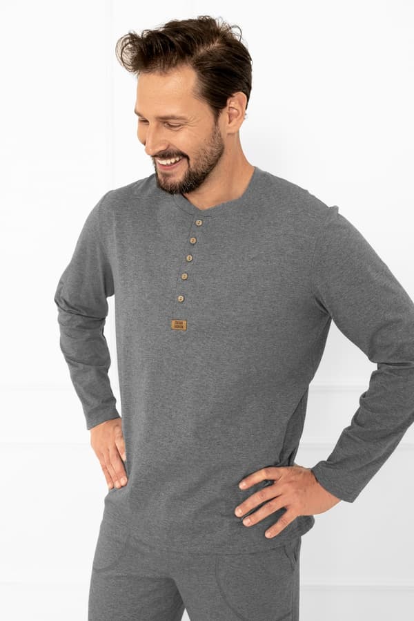 Herrpyjamas med lång ärm, långbyxor Gordo M