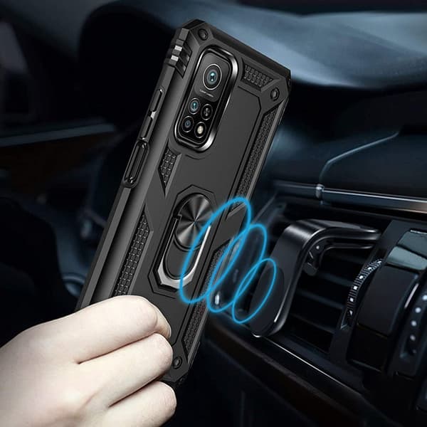 Pansret cover til Xiaomi Mi 10T/Mi 10T Pro, Nox Case Ring, sort