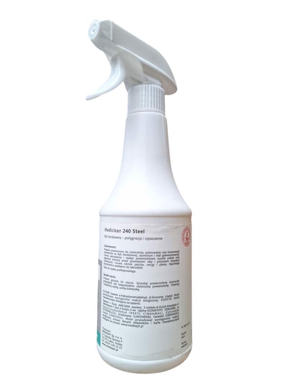 Mediclean 240 Stål 500ml til rustfrit stål
