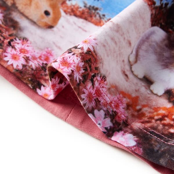 Lasten pitkähihainen mekko, vanhanpinkki, 104