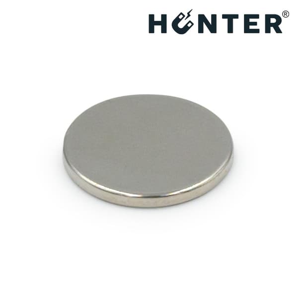 Hunter neodymmagnetcylinder 20x2 mm stærk rund skive