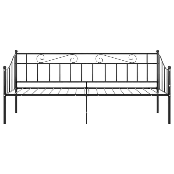 vidaXL sofastel sort metal 90x200 cm
