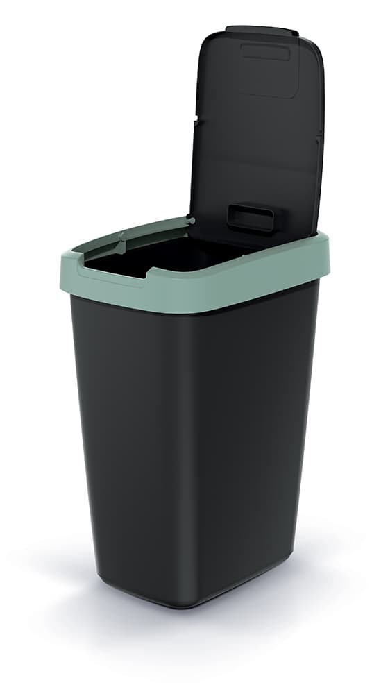 12L COMPACTA Q affaldsbeholder lys gul | Sort