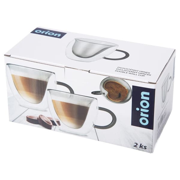 DUBBELVÄGGIGA TERMOGLAS FÖR KAFFE OCH TE 280 ML 2 BITAR