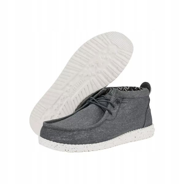 HEYDUDE WALLY MID CANVAS 40701 |40| GRÅ
