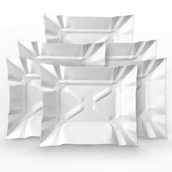 Rektangulära engångspappersbrickor 10 x 13 cm 500 st