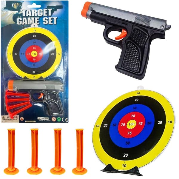 Pistol dart skjold