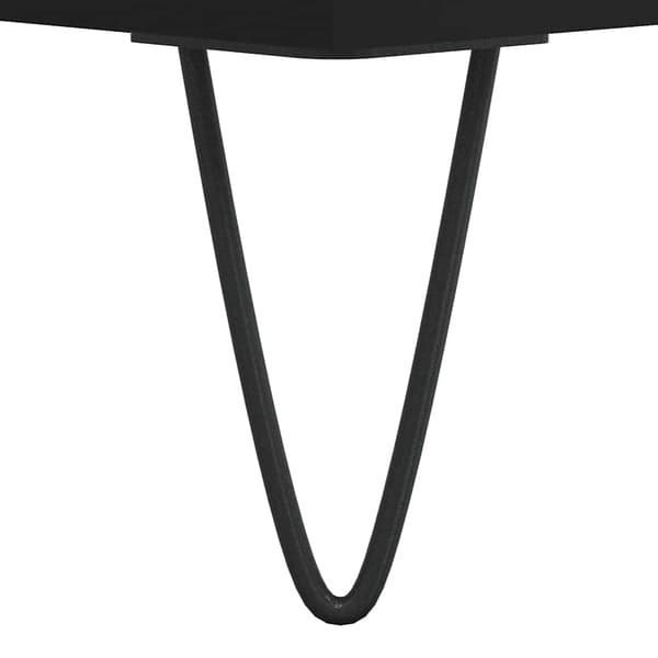 vidaXL badeværelsesskab, sort, 80x33x60 cm, træbaseret materiale