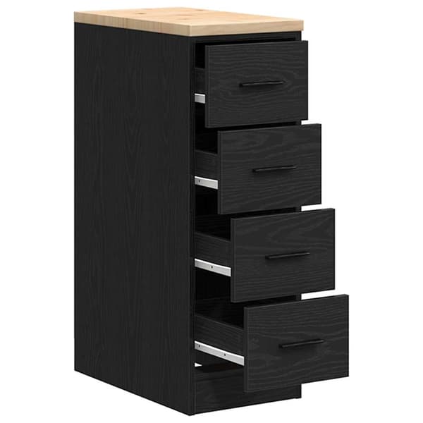 vidaXL garageskab sort 30x51x85 cm