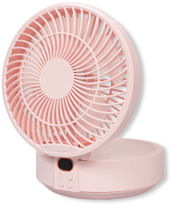 Heckermann WSK302 Rosa skrivbordsfläkt