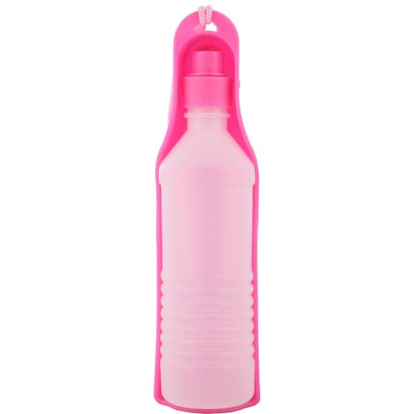 Vandflaske til kæledyr, lyserød, 500 ml, DC05