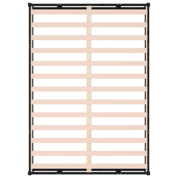 vidaXL sengestel sort 200 x 200 cm massivt træ