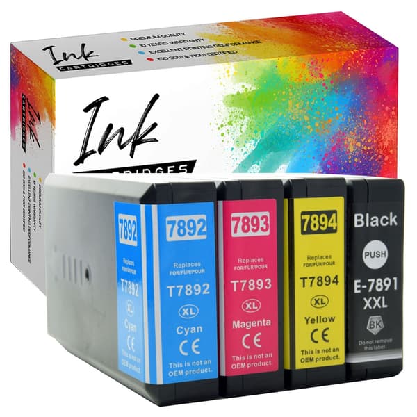 4x blækpatroner til Epson Epson WF-5110DW WorkForce Pro Sæt GP-E7895CMYK