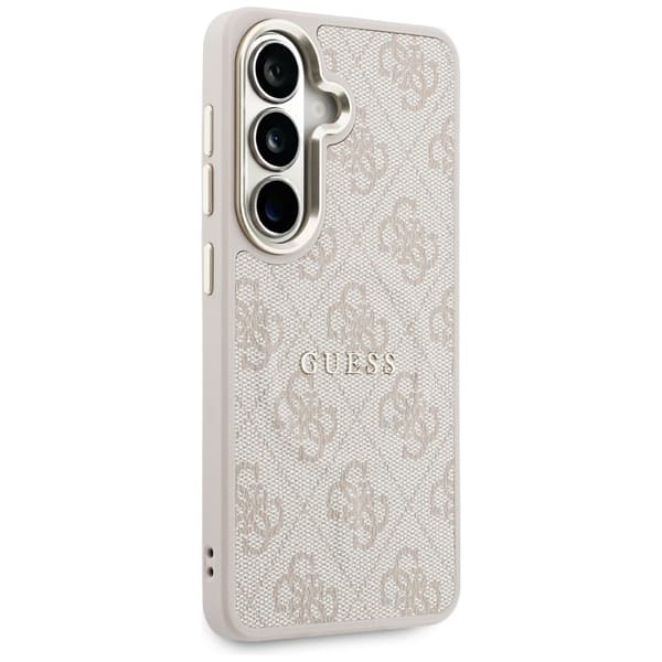 Guess 4G Embossed Ring MagSafe-etui til Galaxy S26 Plus i lyserødt