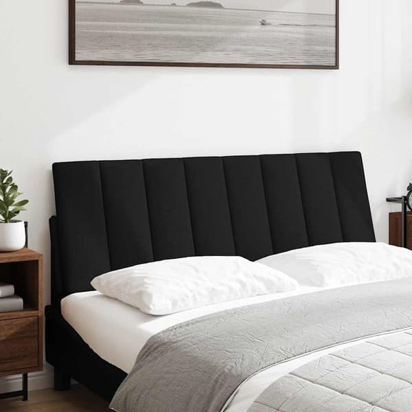 vidaXL hovedgærdehynde, sort, 140 cm, stof