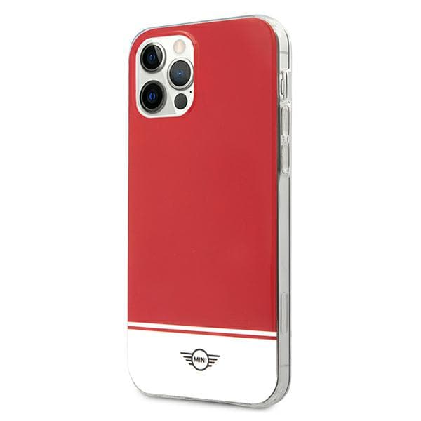 Mini Stripe Collection -kotelo iPhone 12 Pro Maxille, punainen