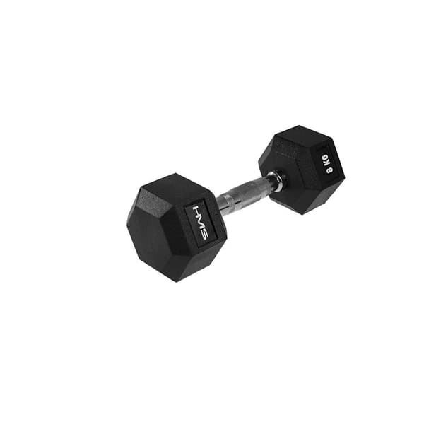Kumipäällysteinen käsipaino 8kg HEX PRO HMS