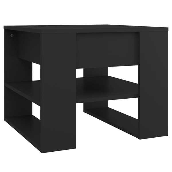 vidaXL sofabord, sort, 55,5x55x45 cm, træbaseret materiale