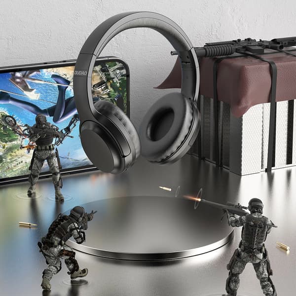 Trådløse Bluetooth 5.3 Over-Ear Hovedtelefoner Sort