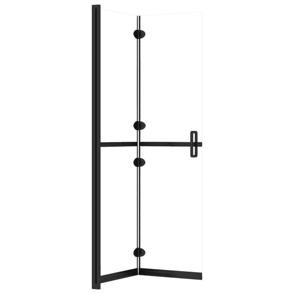 vidaXL Hopfällbar duschvägg klarglas 100x190 cm