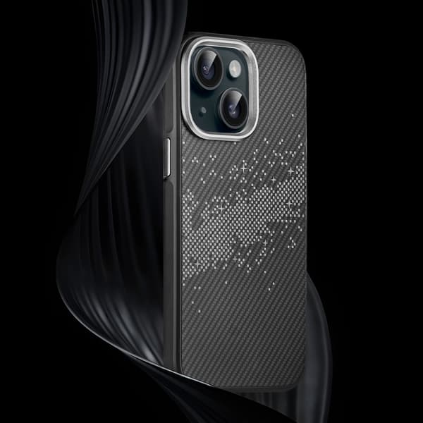 iPhone 15 cover, Mælkevejen, Grå