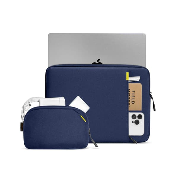 Tomtoc - Defender-A13 Laptop Sleeve Kit til 16 tommer MacBook Pro - MacBook Sleeve Mørkegrå