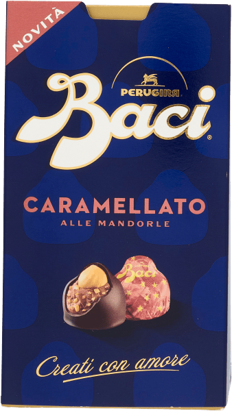 Karameliseret mandel Chokolader 200g - Baci