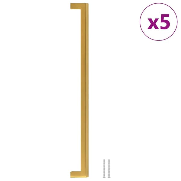 vidaXL skabsgreb, 5 stk., guld, 320 mm, rustfrit stål
