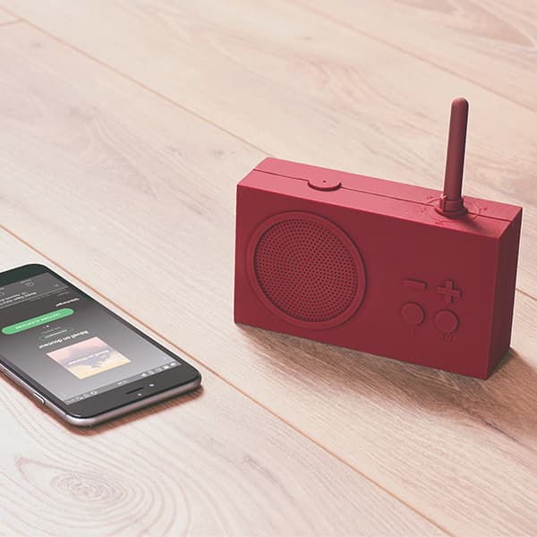 Lexon Tykho 3 Bluetooth-radio röd