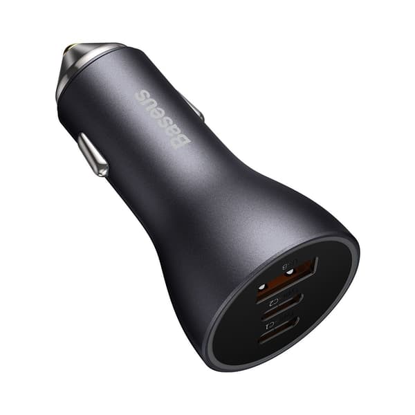 Golden Contactor Pro USB Biloplader + 2x USB-C 65W Mørkegrå