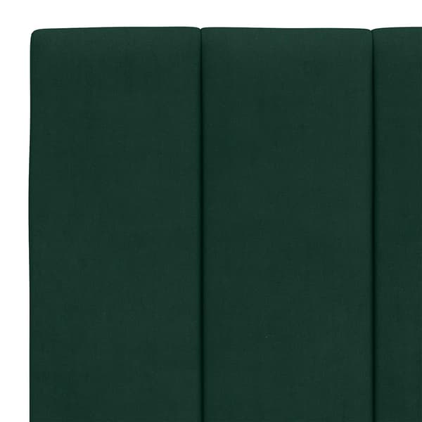 vidaXL Sängynpäädyn tyyny, tummanvihreä, 120 cm, sametti