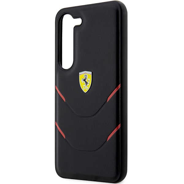 Ferrari Hot Stamp Lines cover til Galaxy S23+, sort