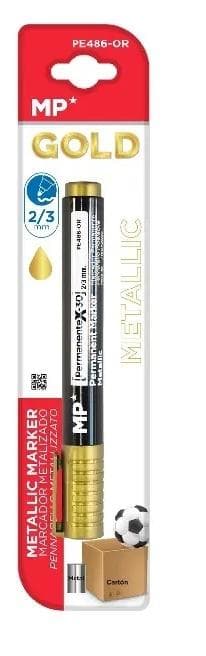 Permanent tusch 2,0/3,0 mm guld