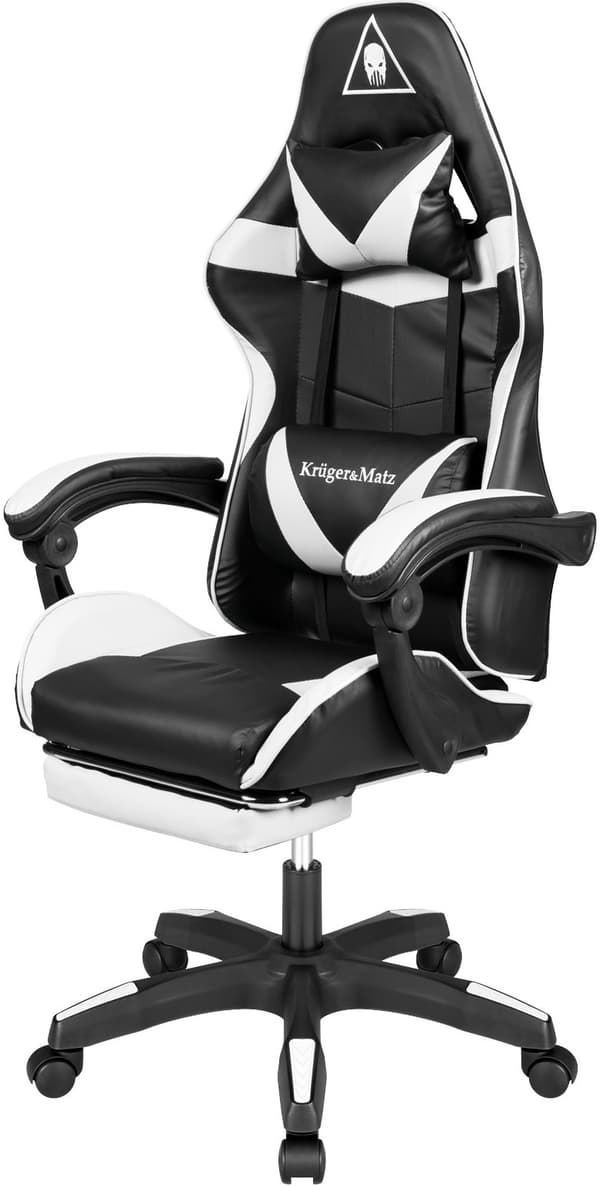 Kruger & Matz GX-150 Sort/Hvid Gamingstol