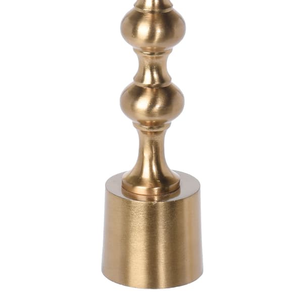 Glamorös guldljusstake 23 cm