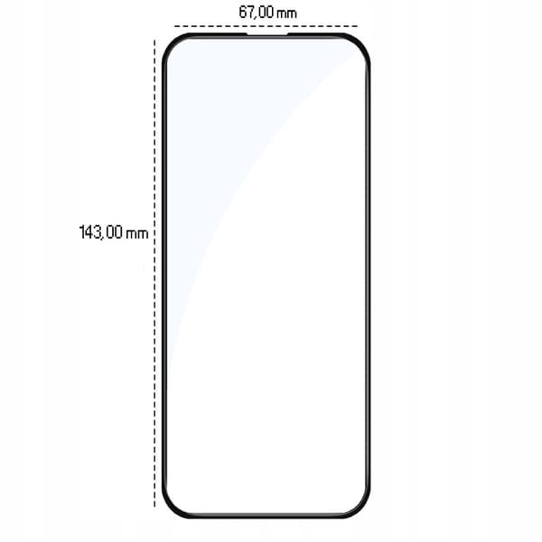 2x Härdat glas för Apple iPhone 15 Plus med helskärmstäckning, 5D-glas