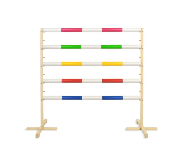 Hoppstängsel för hobbyhäst 120 cm, gul balk