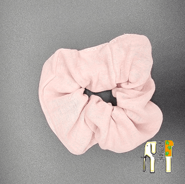 NappiMe plus size rosa chiffonghårband för flickor