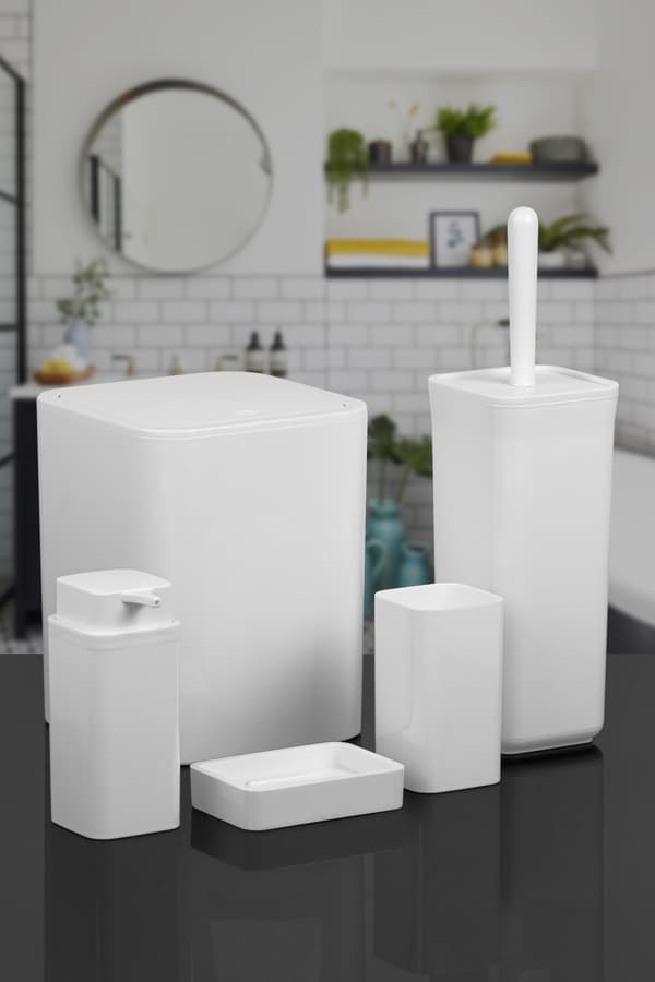 5-delat badrumsset Square vit