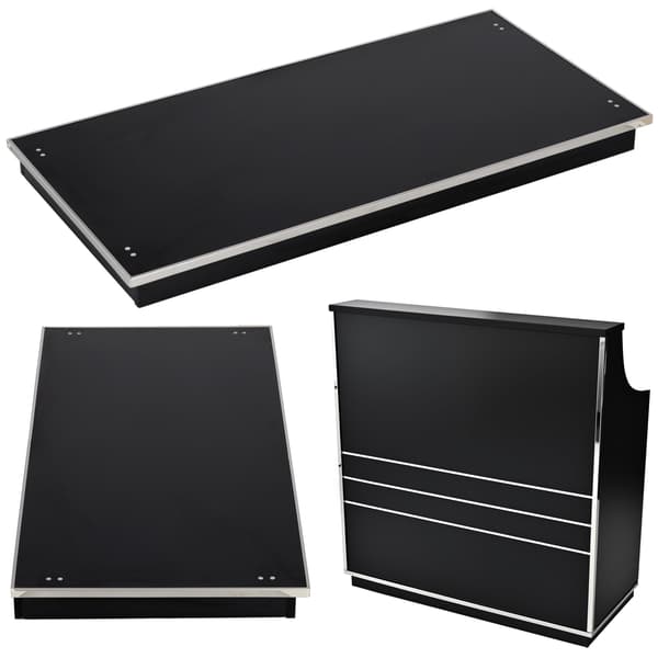 Receptionsskrankeunderdel til montering under receptionsskranken 100 cm kosmetik til spa-salon
