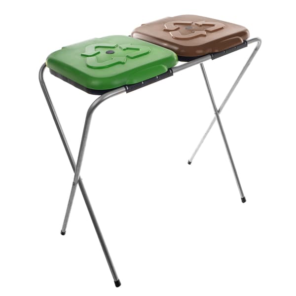 Ställ pentru saci de sortare deseuri SORTEX 2 VERDE - MARO