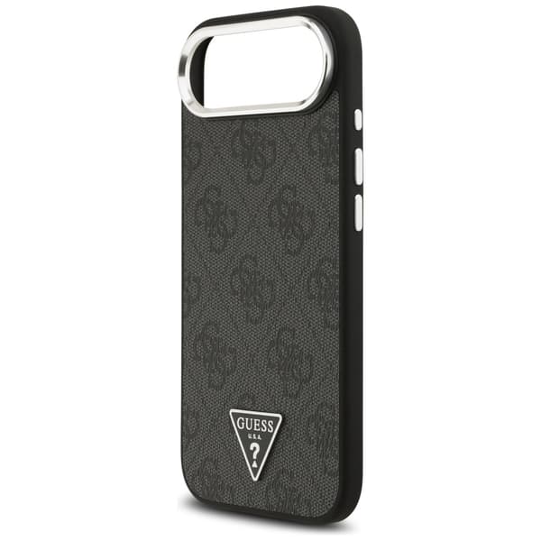 Guess 4G Triangle Logo MagSafe-etui til iPhone Air, sort sølv
