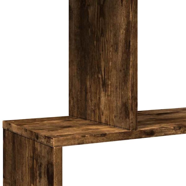 vidaXL reol, 5 niveauer, røget eg, 70x24x161 cm